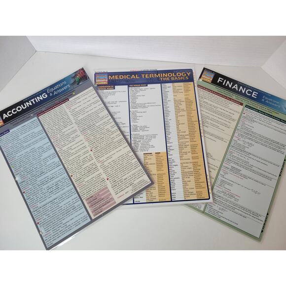 Quick study guides Other - Quick study guides -‎ accounting, medical terminology and finance